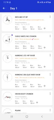 Gym Coach android App screenshot 2